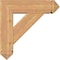 Ekena Millwork Traditional Arts and Crafts Smooth Bracket w/ Offset Brace, Western Red Cedar, 7 1/2"W x 26"D x 26"H BKT0806X26X26TRA03SWR - alternate 2